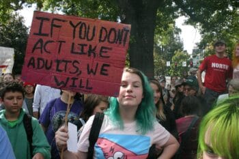 | Student at 2019 Climate Strike rally Photo courtesy Mary DeMocker | MR Online