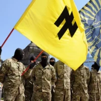 | The neoNazi Wolfsangel symbol on a banner in Ukraine | MR Online