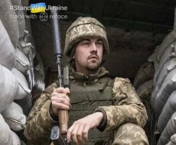 All Reface videos contain a watermark urging users to support Ukraine’s war effort