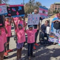 | Families and supporters of trans youth protest at the governors mansion in Austin Texas March 13 | MR Online