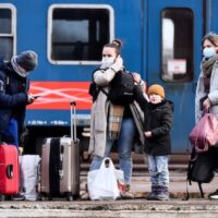 | Ukrainian refugees wait at a train station in Zahony Hungary a border town with Ukraine February 26 2022 Photo AP | MR Online