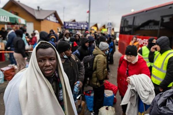 | African students trying to get out of Ukraine have faced racism at the border Theyve been prevented from getting on buses being told that Ukrainians come first | MR Online