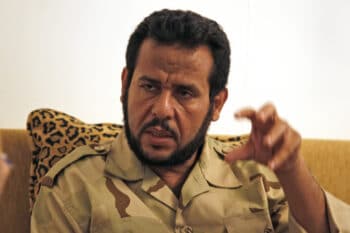 | Abdel Hakim Belhadj Warlord who cut his teeth fighting alongside Osama bin Laden reportedly worked with Ambassador Stevens to funnel cash and arms to the anti Assad insurgency | MR Online