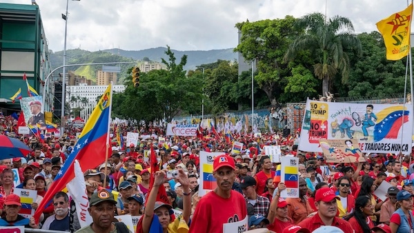 | A protest against US sanctions in Caracas Venezuela in August 2019 Photo credit Benjamin Norton | MR Online