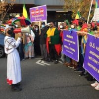 Nov. 21 demonstration in Seattle against U.S. intervention against Ethiopia and Eritrea
