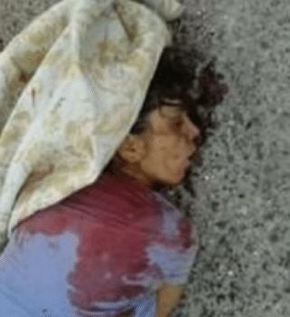 An alleged victim of the Latakia massacres. Human Rights Watch