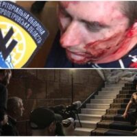 | Above The torture of leftwing activist Alexander Matjuschenko on March 3 in Dnipro recorded by Azov members Below President Volodymyr Zelensky poses during a media engagement | MR Online