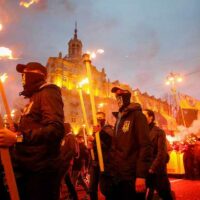| A march of the Azov Battalian Svoboda and other farright radical groups in Kiev October 14 2017 Photo Reuters Gleb Garanich | MR Online