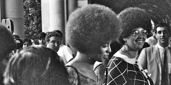 | The works of intellectuals like Angela Davis pictured centre must be shown to have tangible meaning in young peoples lives through accessible political education | MR Online