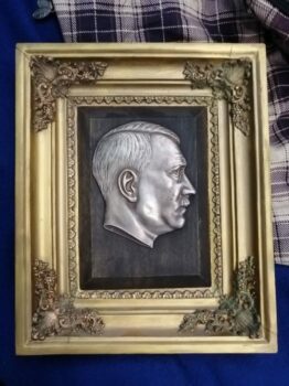 Hitler portrait and symbols found in the Azov Battalion’s headquarters.