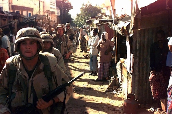 MR Online | US Marines in Somalias Bakara Market during the 199293 Operation Restore Hope military intervention | MR Online