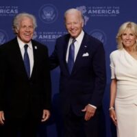 | OAS Secretary General Luis Almagro being greeted by President Biden at the opening ceremony of the 9th Summit of the Americas Los Angeles Photo TwitterVozdeAmerica | MR Online