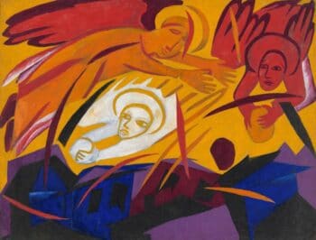 | Natalia Goncharova Russia Angels Throwing Stones on the City 1911 | MR Online