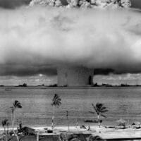 The US conducted 105 nuclear tests in the Pacific, mainly in the Marshall islands, between 1946 and 1962. Image: Wikipedia
