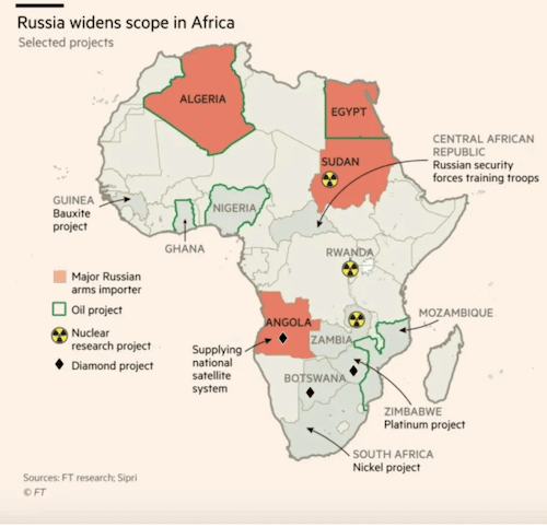| Map warns of growing Russian influence in Africashades of the Cold War Source vifindiaorg | MR Online