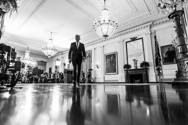 | US President Joe Biden after delivering remarks on the Russian invasion of Ukraine Feb 24 White House Adam Schultz | MR Online