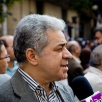 Left opposition leader Hamdeen Sabahi's call for "national conciliation" was a friendly warning to the ruling class /Image: Hossam el Hamalawy