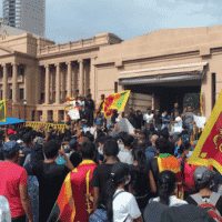 | A protest in Sri Lanka in April 2022 | MR Online