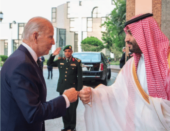 US President Joe Biden fist bumping the murderous Saudi Prince bin Salman Source abcnewsgocom