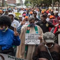 | Members and supporters of a coalition of organizations under the banner of Kopanang Africa march against xenophobia in Johannesburg in March 2022 Photo Gopolang Ledwaba | MR Online