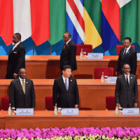 Chinese President Xi Jinping at the Forum on China-Africa Cooperation in 2018