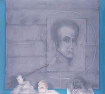 Alirio Palacios (Venezuela), Muro público (‘Public Wall’), 1978. Oil on canvas, 180 x 200 cm.