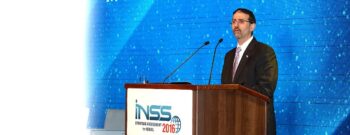 Then-Amb. Daniel Shapiro speaking at the 2016 conference of the Israeli Institute for National Security Studies, which would later employ him.