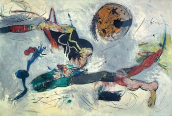 | Hervé Télémaque Haiti Fait divers 1962 Oil on canvas 130 x 195 cm | MR Online