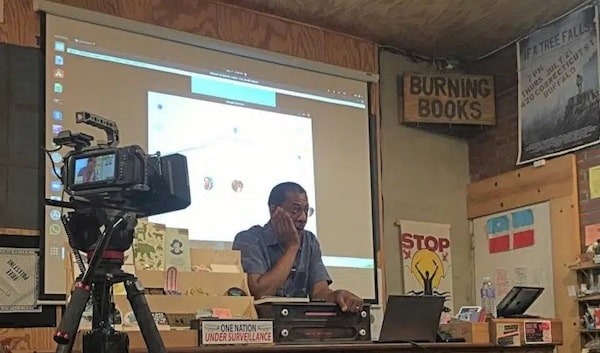 MR Online | John Parker speaks at Burning Books in Buffalo NY Sept 17 SLL photo | MR Online