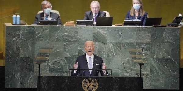MR Online | President Joe Biden addresses to the 77th session of the United Nations General Assembly September 21 2022 at UN headquarters AP PhotoMary Altaffer | MR Online