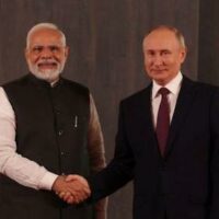 Prime Minister Narendra Modi (L) met with Russian President Vladimir Putin at Samarkand, Uzbekistan, September 16, 2022