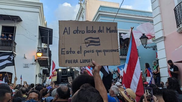 On August 25, thousands of Puerto Ricans took to the streets in the capital...