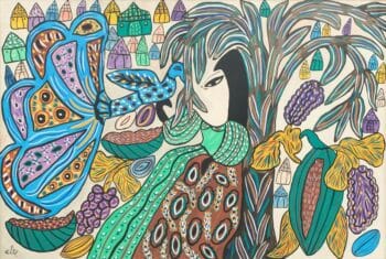 | Baya Mahieddine Algeria Woman and Peacock 1973 | MR Online
