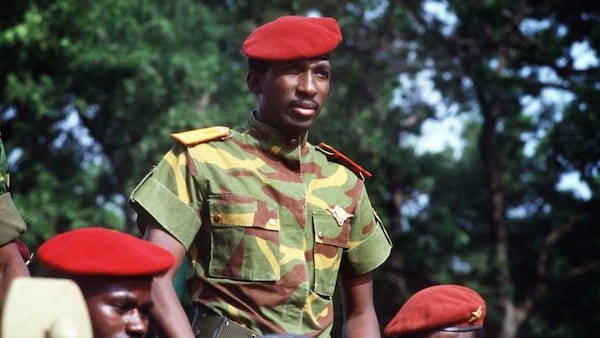 | This file photograph shows Thomas Sankara as he reviews troops in a street of Ouagadougou during celebrations of the second anniversary of the Burkina Fasos revolution Photo by Daniel LaneAP | MR Online