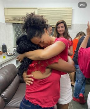 | 27 year old Workers Party member Thainara Faria hugs her mom after being elected into S Paulo state Congress | MR Online