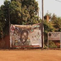 Photo: Party headquarters of the Sankarist UNIR/PS im Quartier 1200 Logements in Ouagadougou, Burkina Faso. Source: Wikicommons