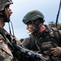 German troops in a NATO military exercise in 2021
