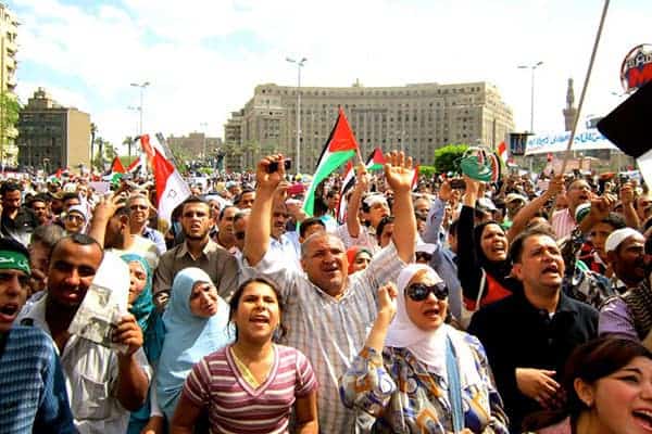 | People gather in Tahrir Square Cairo 2011 to call for an end to sectarian divides and support for Palestine Gigi IbrahimFlickr commons license | MR Online