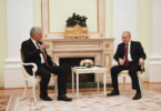 Cuban President Miguel Díaz-Canel (L) meets Russian President Vladimir Putin in Moscow on November 22, 2022. [Source: msn.com]