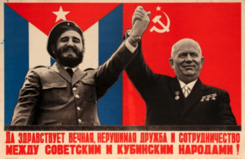 | Vintage photo of Cuban leader Fidel Castro and Soviet Premier Nikita Khrushchev Source antikbarcouk NOTE This is actually a poster which used a contemporaneous photo | MR Online