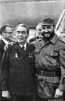 | Leonid Brezhnev with Fidel Castro during his 1974 visit to Havana Source laputait | MR Online