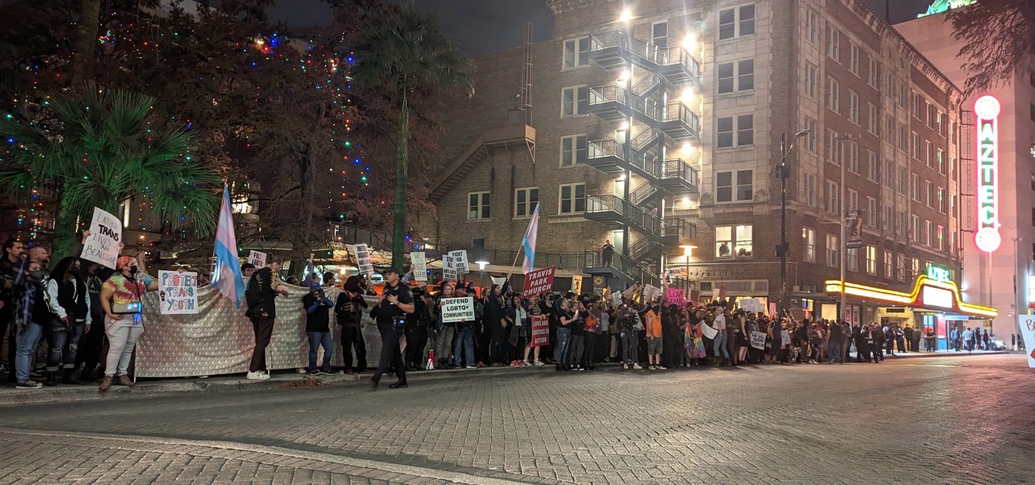| AT PROTESTS OUTSIDE DRAG EVENTS IN BOTH SAN ANTONIO AND GRAND PRAIRIE TEXAS PRO LGBTQ+ COMMUNITY MEMBERS FAR OUTNUMBERED THEIR OPPONENTSSTEVEN MONACELLI TEXAS OBSERVER | MR Online