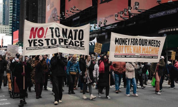 | Anti war marchers in Times Square Jan 14 Liberation Photo | MR Online