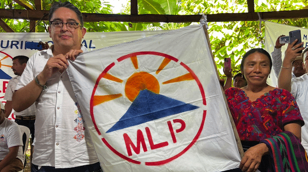 Thelma Cabrera and Jordán Rodas of Guatemala's Movement for the Liberation of the People (MLP) Party