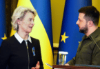 Ursula von der Leyen with Ukrainian President Volodymyr Zelensky. [Source: bg-turk.com]
