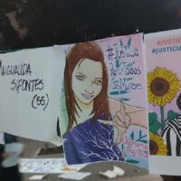 Venezuelan women demanded justice for femicides during last year's International Day for the Elimination of Violence against Women. (Andreína Chávez Alava)