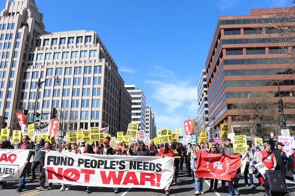 MR Online | Peace rallies held in Washington DC to protest US militarism | MR Online
