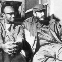Amílcar Cabral with Fidel Castro in Cuba for the Tricontinental Conference. January 1966, Wikimedia Commons.