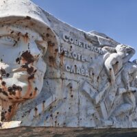 War memorial marking the liberation of the Donbass region from Nazi invaders in the Second World War.