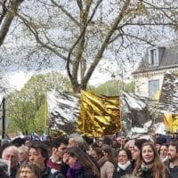 The protests continue across France. This in Paris on 6th April. Source: John Mullen